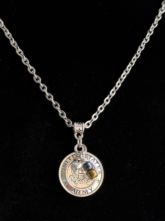 Handmade Jewelry - US Army (USA) Necklace 18-20" - Handmade, Hero Gift, US Army Jewelry